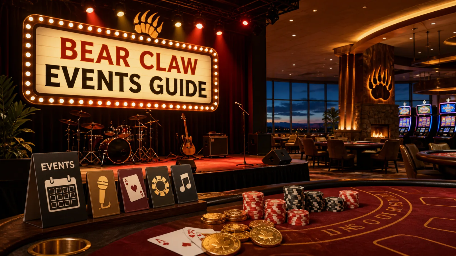 Bear Claw Casino Events content banner