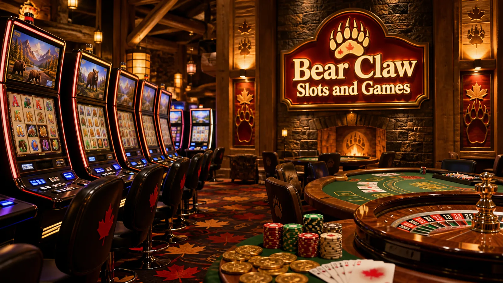 Bear Claw Casino Slots and Games content banner